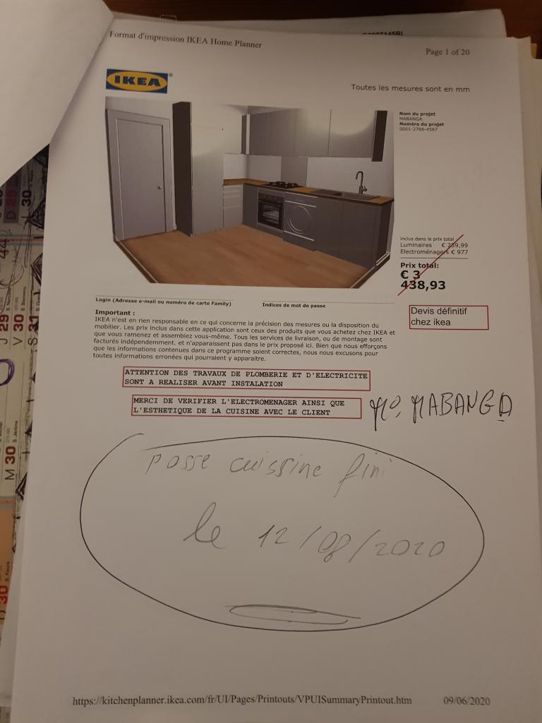 Pose de cuisine IKEA